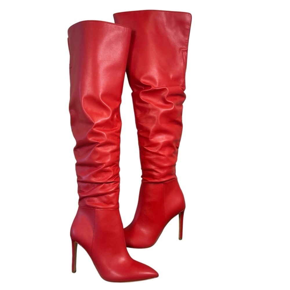 INC Womens Iyonna Zipper Slouchy Over-The-Knee Boots
Red, size 5.5